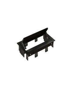 max connect Einbaurahmen BOX S 3-Fach Schwarz