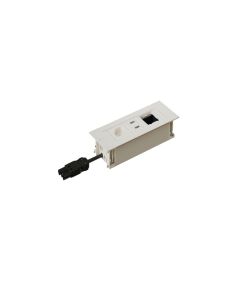 max connect Steckdoseneinheit INTRO2.0 T13, USB-A/C, Leermodul Weiss