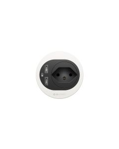 max connect Steckdoseneinheit ATOM T13, 2x USB-C Weiss