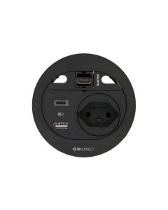 max connect Steckdoseneinheit DIVUS T13, USB-A/C, HDMI Schwarz
