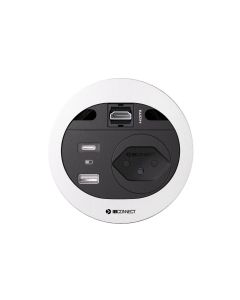 max connect Steckdoseneinheit DIVUS T13, USB-A/C, HDMI Weiss
