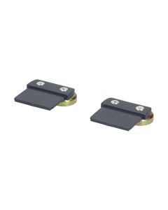max connect Halterung mit Magnet, flach, CUBO, Anthrazit 2 Stück