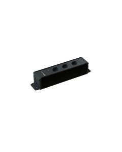 max connect Steckdoseneinheit CUBO 3x T13 Schwarz