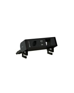 max connect Steckdoseneinheit SUPRA T13, USB-A/C, Leermodul Schwarz