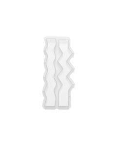 Glorex Kerzengiessform Welle Zickzack 23 x 2.8 x 2.5 cm
