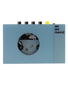 CE Portabler Kassettenspieler we are rewind Blau