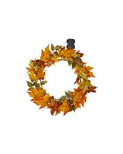 Star Trading Lichterkette Herbstkranz, 30 LEDs,  Ø 45 cm,