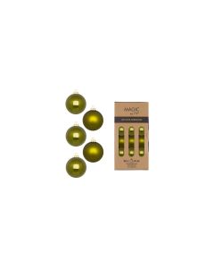 INGES CHRISTMAS DECOR Weihnachtskugel Green Olives 36 Stück, Olivgrün