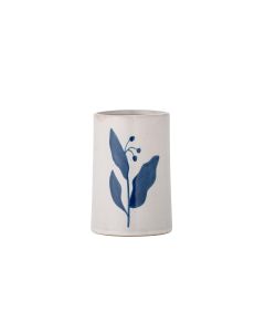 Bloomingville Zahnputzbecher Aurora Blau/Weiss