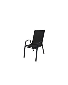 COCON Gartenstuhl Frida , Schwarz, 2 Stück