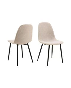 AC Design Stuhl Celia 4 Stück, Beige