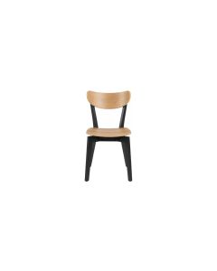AC Design Stuhl Roxby 2 Stück, Nature/Schwarz