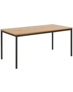AC Design Tisch Seaford Eiche/Schwarz