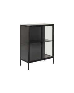 AC Design Vitrine Newcastle 80 x 40 x 98,7 cm, Schwarz