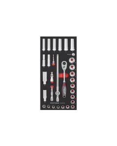 Kraftwerk Steckschlüssel-Set 3/8 Pro Line 32-teilig