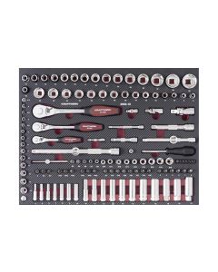 Kraftwerk Steckschlüssel-Set mit Ergokraft, 125-teilig