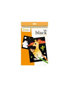 Avenue Mandarine Zeichenblock Graffy Black Tiere