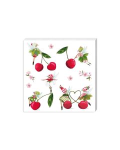 Grätz Papierservietten Kirsche 25 x 25 cm, 20 Stück