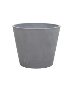 Van der Gucht Blumentopf Woodstone Ø 35 cm x 33 cm Hellgrau