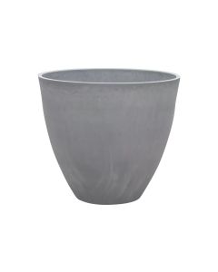 Van der Gucht Blumentopf Woodstone Ø 45 cm x 39 cm Hellgrau