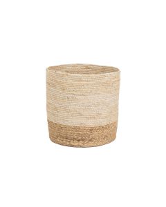 COCON Aufbewahrungskorb Beige/Braun, 35 x 31 cm