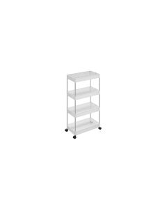 Songmics Nischenwagen mit 4 Ablagen 40 x 86 x 22 cm, Weiss