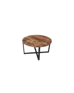 VASAGLE Couchtisch 88 x 47 cm, Braun/Schwarz