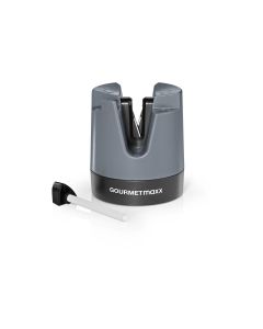 GOURMETmaxx Messerschärfer 6.4 cm, Anthrazit/Schwarz
