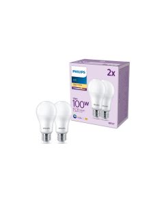 Philips Lampe LED 100W A67 E27 WW FR ND 2CT/6 EC Warmweiss