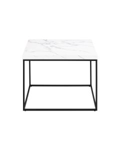 AC Design Couchtisch Barossa 60 x 60 x 45 cm, Schwarz/Weiss