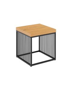 AC Design Beistelltisch Strington 40 x 40 x 42 cm, Braun/Schwarz