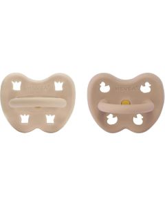 HEVEA Nuggi Orthodontic 2 Stk. Sand/Tan Beige 3-36 Monate