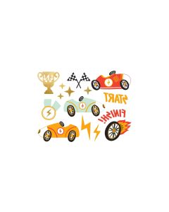 Partydeco Tattoo Set Auto 11 Motive