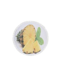 Foutastic Strandtuch Circle Ananas, Gelb, Weiss