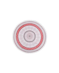 Foutastic Strandtuch Circle Muster, Rot, Weiss