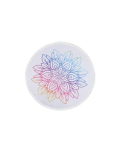 Foutastic Strandtuch Circle Blume, Mehrfarbig