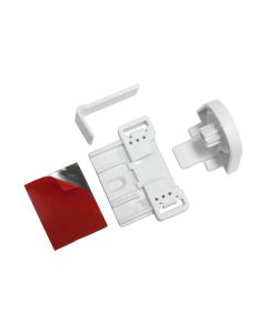Gardinia Easyfix Klebe- und Klemmset Weiss