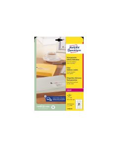 Avery Zweckform Versand-Etiketten 63.5 x 38.1 mm L7560 Transparent