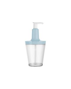 Koziol Seifenspender Flow 250 ml, Blau/Transparent