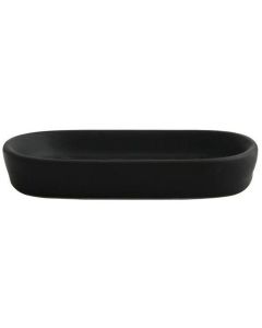 MSV Seifenschale Maonie 9 x 13.9 x 2.4 cm, Schwarz matt