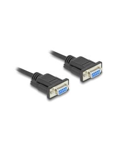 Delock Anschlusskabel RS-232 D-Sub9 Buchse zu Buchse 3 m
