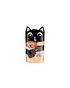 Lucky Lou Katzen-Snack Lucky Ones Krunchy Krisps Huhn & Lachs, 60g