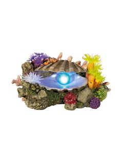 Nobby Aqua Ornaments Muschel mit Pflanzen LED