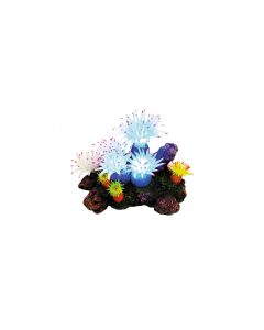 Nobby Aqua Ornaments Aplysina mit Pflanzen LED 16.5 x 12 x 11 cm