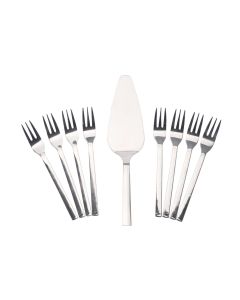 FURBER Besteck-Set Kuchen 9-teilig, Silber