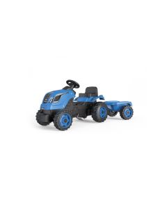 Smoby Traktor Farmer XL mit Anhänger Blau