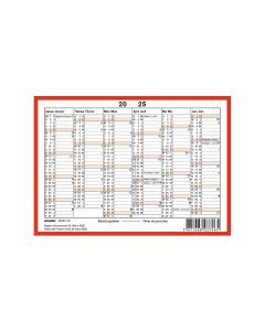 Simplex Wandkalender 2025