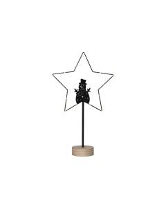Star Trading Dekorativer Schneemann Glimta 15 LED