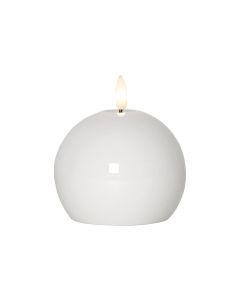 Star Trading LED-Kerze Pillar Flamme Shine, 11 cm, Weiss