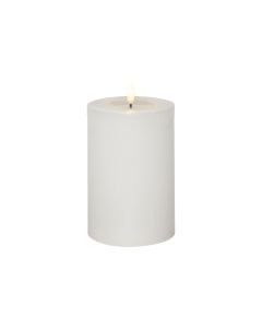 Star Trading LED-Kerze Pillar Flow Big, 17.5 cm, Weiss